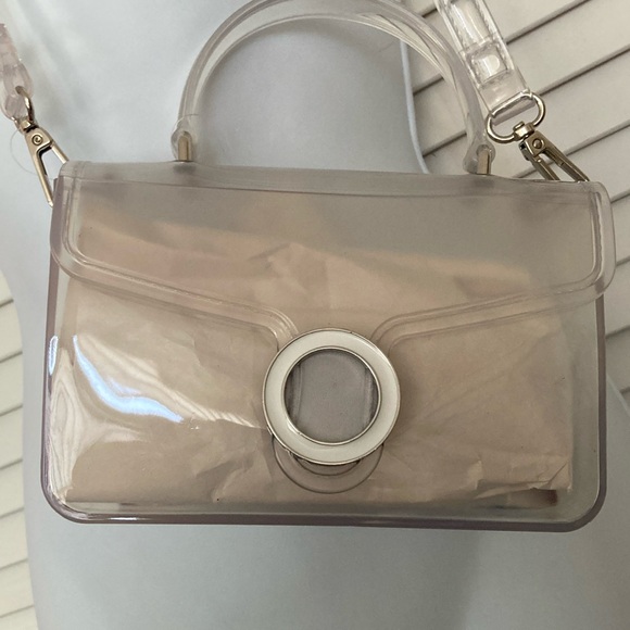 NOBO Handbags - NOBO clear pvc shoulder bag with magnetic closure